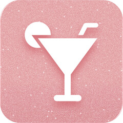Rose Gold Cocktail Icon