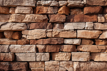 Stacked sandstone Stone texture, background Generative AI