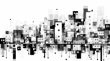 Vibrant Urban Landscape with Diverse Structures - Enhanced by Generative AI