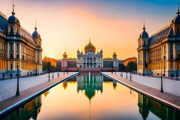 Obraz premium a great royal palace , indicates the great architecture 