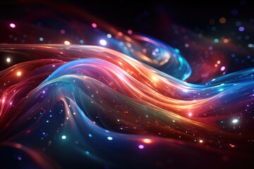 Fototapeta na wymiar Abstract Galaxy background, Colourful star. Generative AI