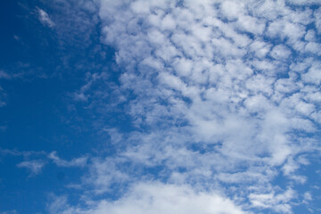 Fototapeta premium Blue sky with beautiful clouds background