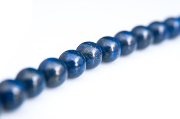Navy blue natural stone necklace 