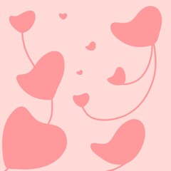 pink heart background