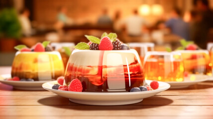 Delicious Desserts and Wine Glasses: A Generative AI Image