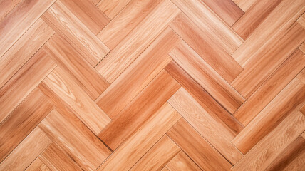 Easy-to-Find Generative AI Image: Close-Up of Herringbone Pattern on Wooden Floor