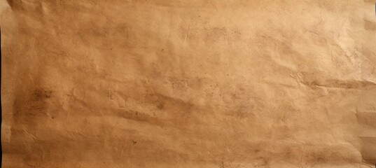 Fototapeta premium Clean brown kraft paper crumpled texture background. Generative AI technology.