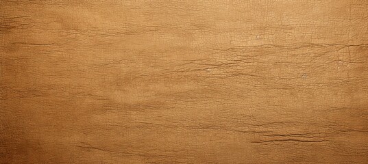 Smooth brown kraft paper crumpled texture background. Generative AI technology.