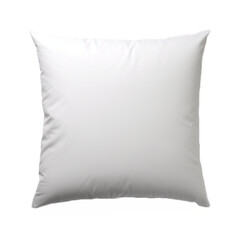 White pillow isolated on white png transparent background