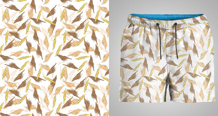patterns for shorts and t-shirts seamless