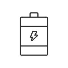 battery icon - rechargeable battery icon - obrazy, fototapety, plakaty