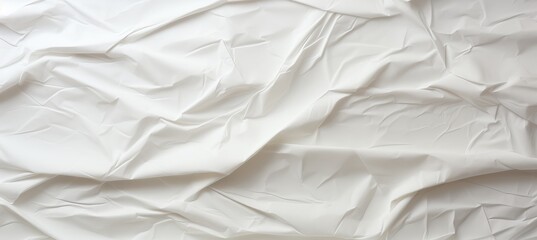 Crumpled white toilet paper texture background. Generative AI technology.