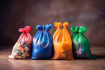 Three Bags of Candy on Table with Generative AI