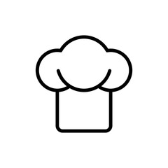 Chef hat icon vector. Cook illustration sign. kitchen symbol.