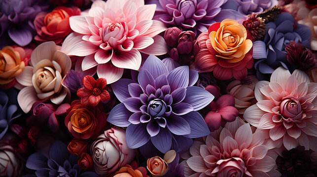 flowers in the market HD 8K wallpaper Stock Photographic Image

