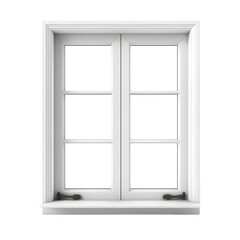 White window on white png transparent background