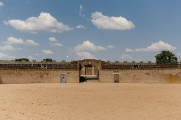 ancient roman greek arena architecture large arches © yuriy