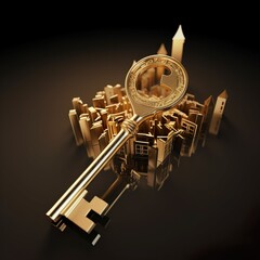 An abstract image illustrating the concept of real estate investment