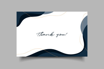 Thanks you business card template design