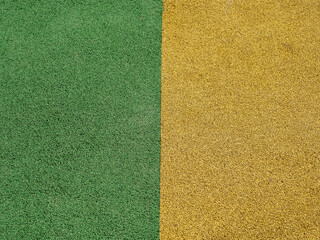 Green and yellow color surface. Background for design. Nobody. Copy space.
