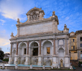 View of the Fontana dell'Acqua Paola also known as Il Fontanone (