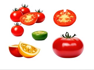 Fototapeta premium Tomato set, generative ai