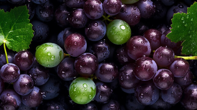 grapes on the vine HD 8K wallpaper Stock Photographic Image
