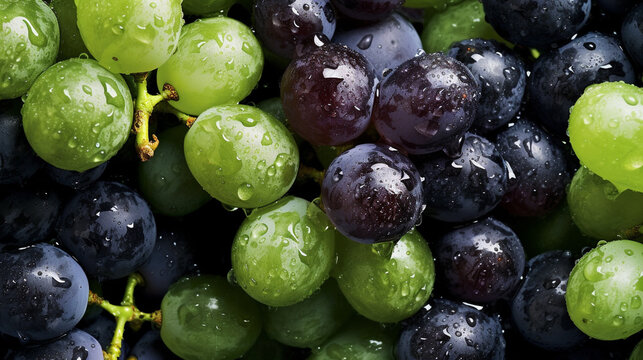 grapes on the table HD 8K wallpaper Stock Photographic Image
