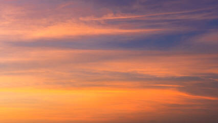 sunset sky with clouds