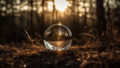 Forest and glass ball, Generative Ai