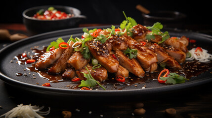 Fototapeta premium chicken finely chopped 