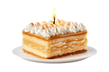 birthday cake isolated on white background