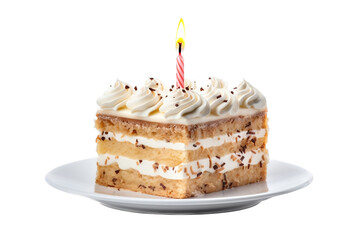 birthday cake isolated on white backgorund