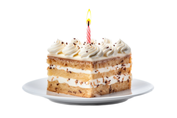 birthday cake isolated on white backgorund
