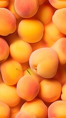 Seamless Peaches Pattern Background