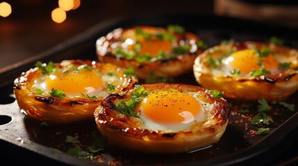 delicious eggs in tartlets
