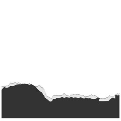 Obraz premium Torn paper footer