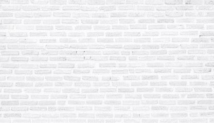 Old white brick wall textured backgrounds for design.	