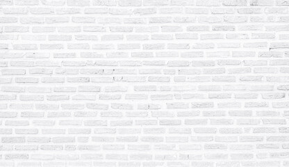 Fototapeta premium Old white brick wall textured backgrounds for design. 