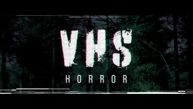 VHS Horror Title Sequence