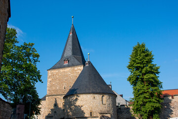 Fototapeta na wymiar big historical gate (Breites Tor) Goslar Lower Saxony (in german Niedersachsen) Germany