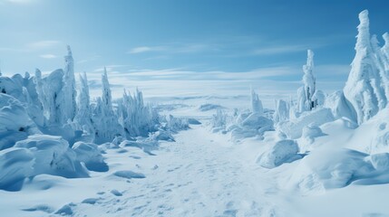 Serene Forest Giants: Towering Ancient Trees
