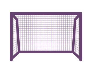 Football gate semi flat colour vector object. Area for kicking ball. Editable cartoon clip art icon on white background. Simple spot illustration for web graphic design © IMG visuals characte