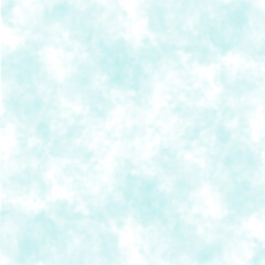 Simple Abstract Layout with Light Blue Watercolor Brush Smudges on a White Background. Pastel Blue-White Irregular Surface made of Watercolor Paint. No text. Abstract Blue Cloudy Sky.