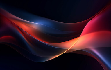 Abstract dark background with smooth soft lines