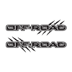 Offroad logo design for vehicle vinyl wrap © MONTRI