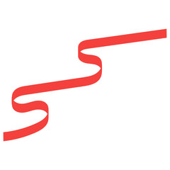 Red Curly Ribbon