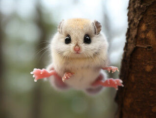 Photo of Japanese Dwarf Flying Squirrel: These small, fluffy squirrels can glide through the air using a membrane between their limbs