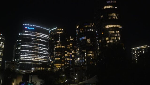 Ritz Carlton Perth City Elizabeth Quay at Night