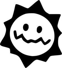 cute face cartoon icon